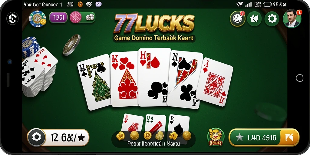 Tampilan gameplay menarik dari 77LUCKS dengan Domino yang seru.