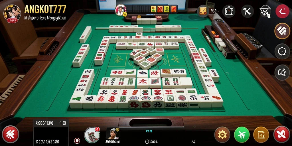 Screenshot gameplay <strong>ANGKOT777</strong> menampilkan momen seru dalam permainan Mahjong.