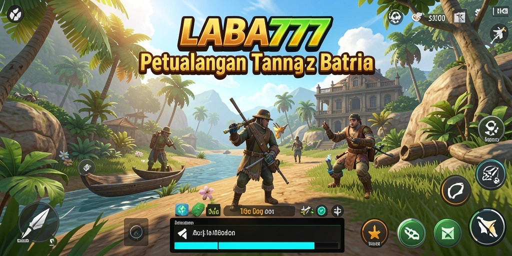 Tampilan epik gameplay LABA777 dalam dunia terbuka yang luas.