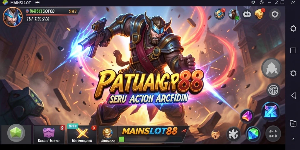 Tampilan gameplay intens MAINSLOT88 dengan aksi petualangan seru.