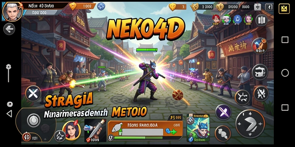Tampilan gameplay strategi yang seru dalam NEKO4D.