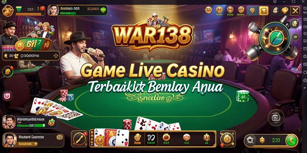 Tampilan gameplay menarik dari aplikasi Live Casino WAR138.